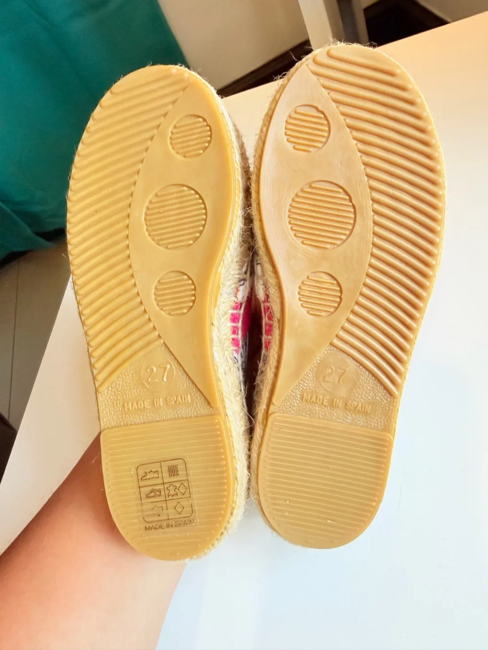 KENZO Kids Disco Jungle Canvas Espadrilles Size 27 NWT